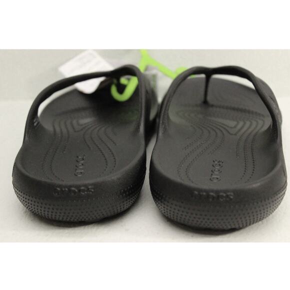 Crocs Classic Flip V2 Black Unisex Flip Flops Comfort Everyday Men’s 6 Women’s 8 - Picture 4 of 10